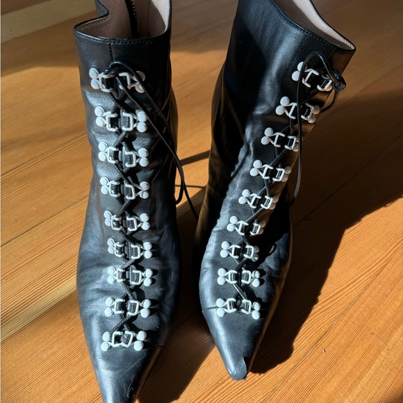 Oliver Theyskens Vogue spring 2018 runway black bootie - Picture 7 of 7